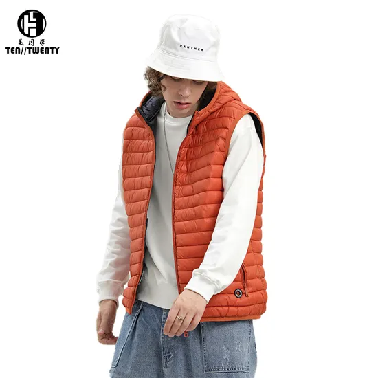 Piumino senza maniche pratico di nuovo arrivo Gilet imbottito invernale Gilet trapuntato da uomo